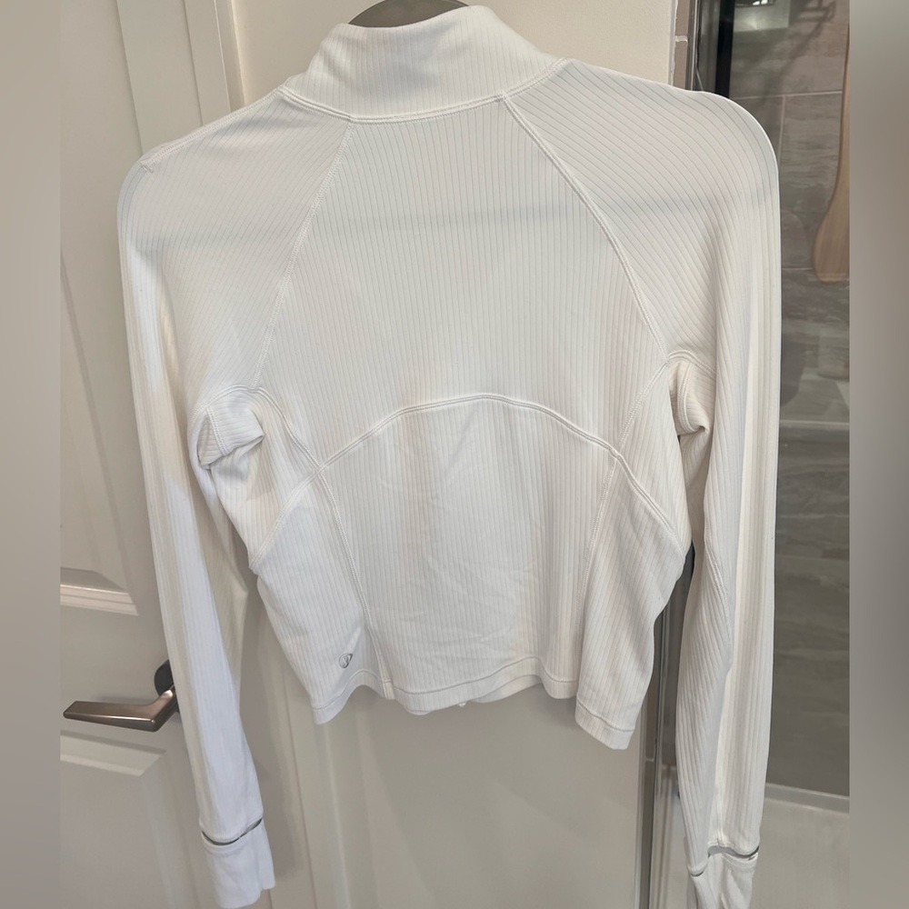 Lululemon Its Rulu Ribbed Cropped Half Zip - Picture 3 of 4